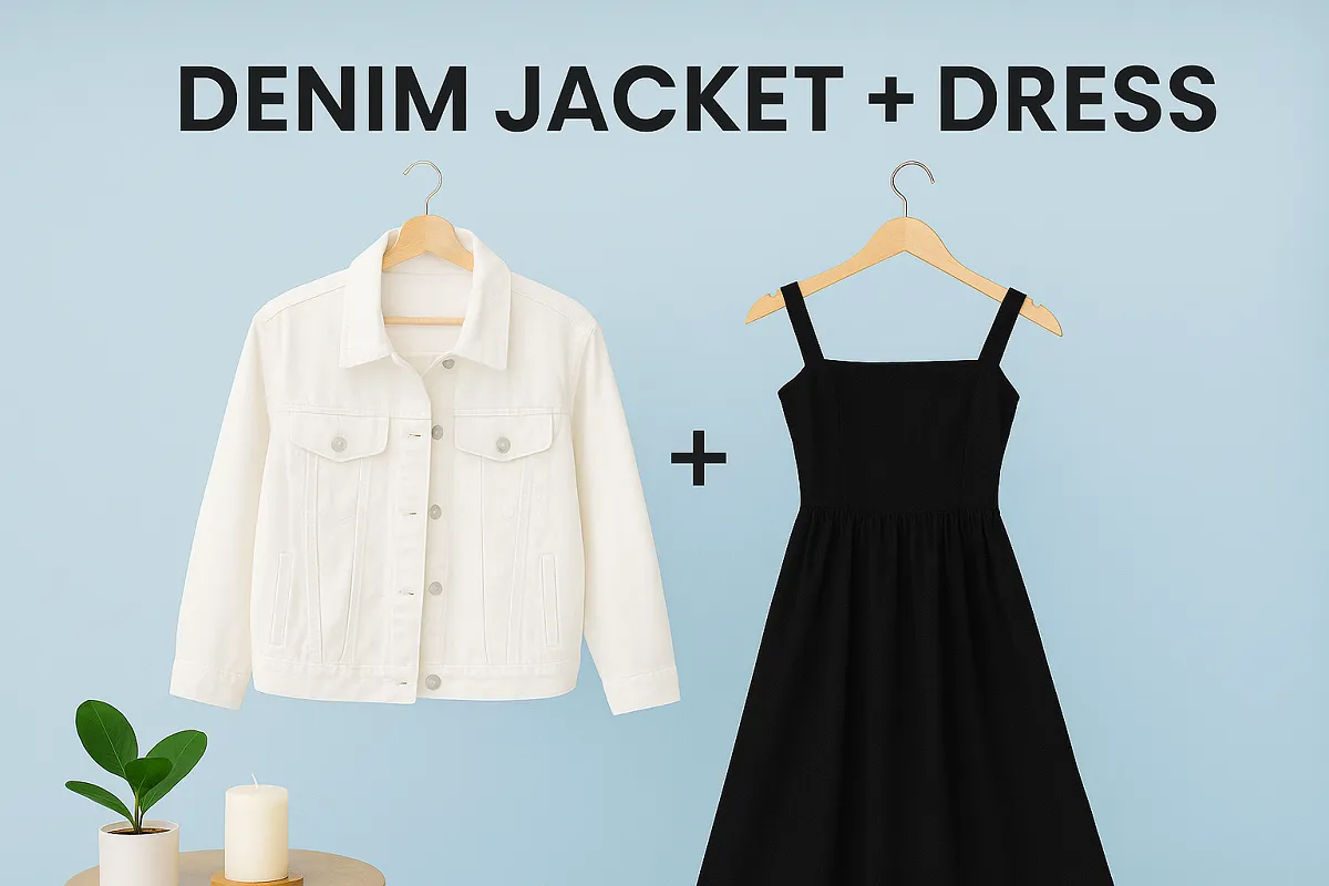Denim Jacket Dress Combo